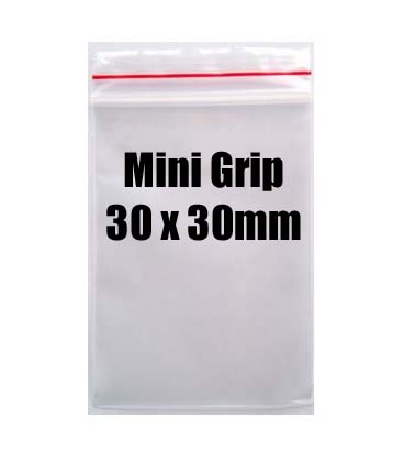 Mini Grip 30 x 30mm (Zip-lock Bag) 100 pcs.