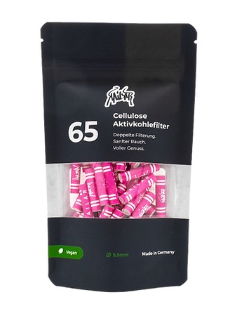 Aktivkohlefilter 65 Slim Cellulose Pink