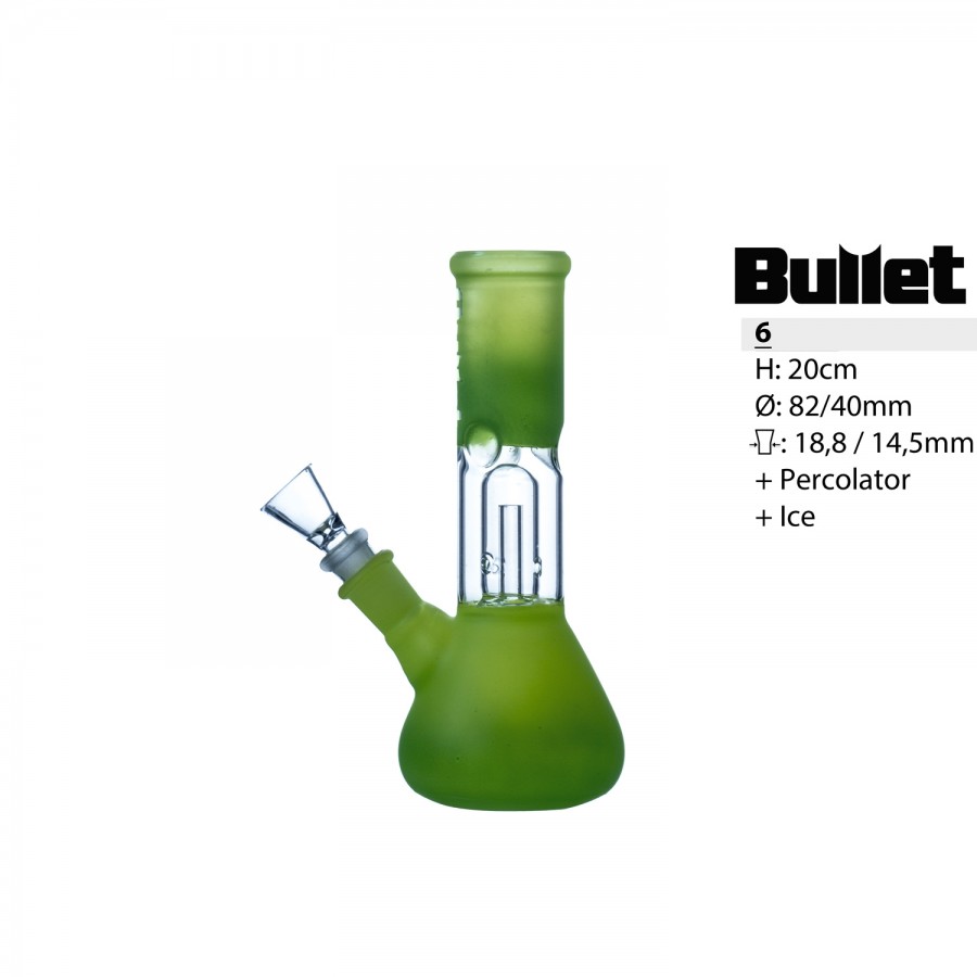 Bullet Glass 20cm.green 