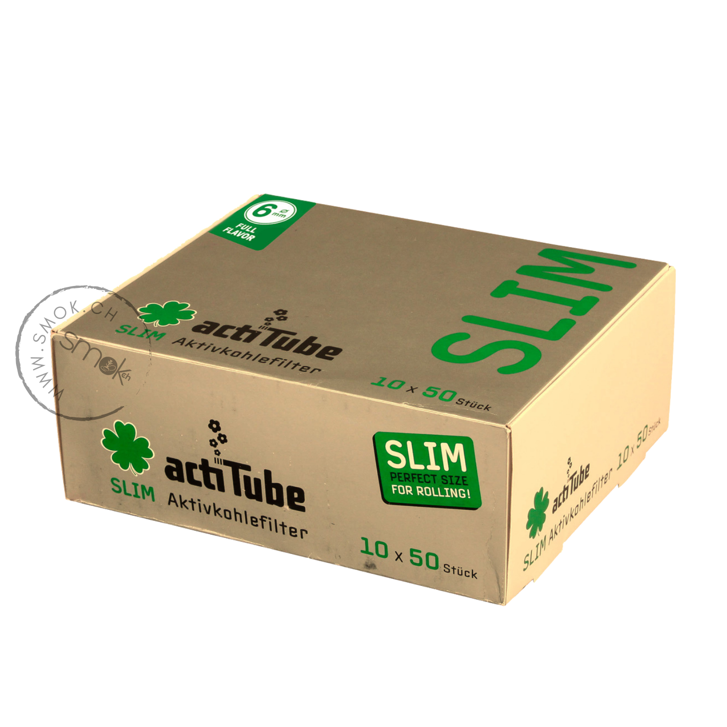 Aktivekohlefilter Extra Slim 6mm (50 Stk.)